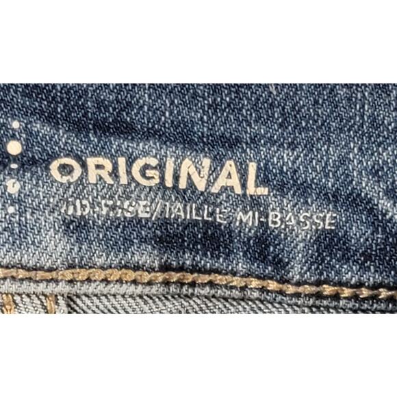 Old Navy Blue Light Washed  Mid Rise Denim Jeans 10 Lightweight Stretch Pockets - Picture 3 of 7